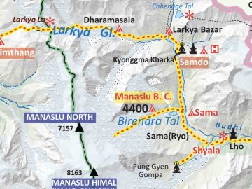 Manaslu-Tsum-Valley-Trek-Map | Three Diamond Adventure